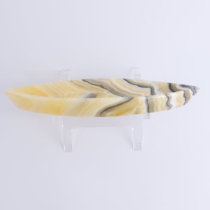Zebra Onyx Leaf Dish Set of 5 - Expert Wholesale and Supplier of Wholesale Crystals & Bulk Gemstones, ["Decorative Dish","Mexico","onyx"]