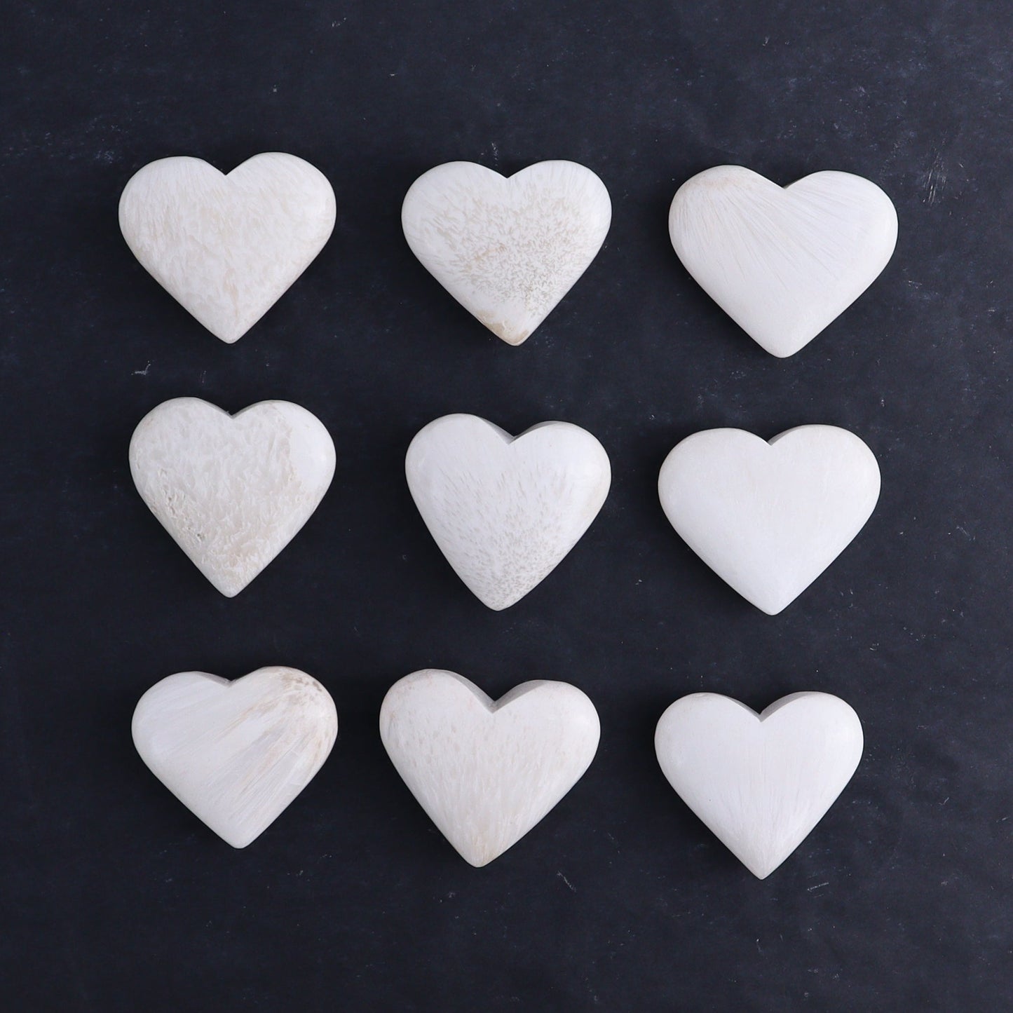 Scolecite Hearts 1 kg Set - Expert Wholesale and Supplier of Wholesale Crystals & Bulk Gemstones, ["Hearts","Scolecite"]