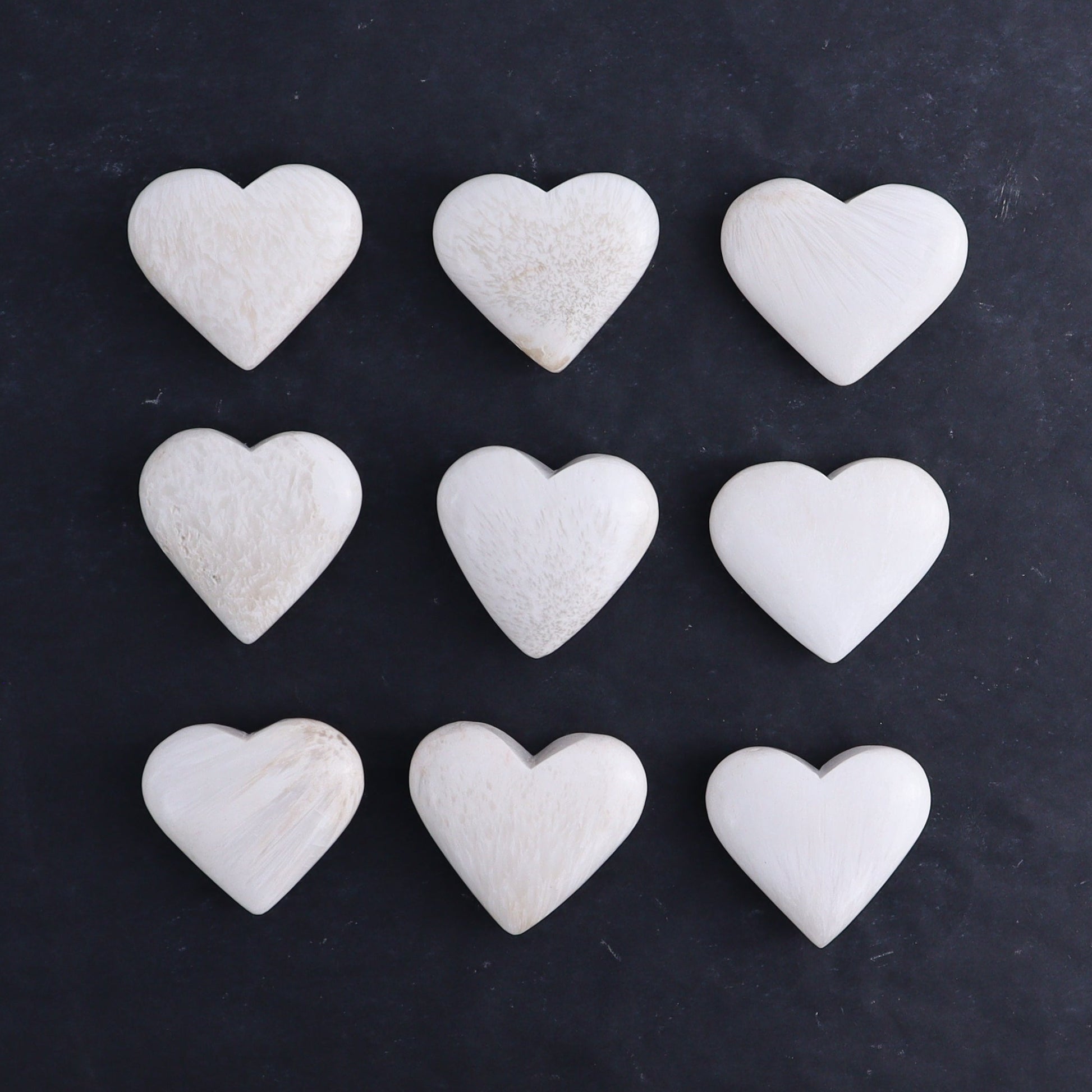 Scolecite Hearts 1 kg Set - Expert Wholesale and Supplier of Wholesale Crystals & Bulk Gemstones, ["Hearts","Scolecite"]