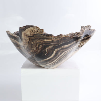 Mexican Onyx/Calcite Bowl 14"
