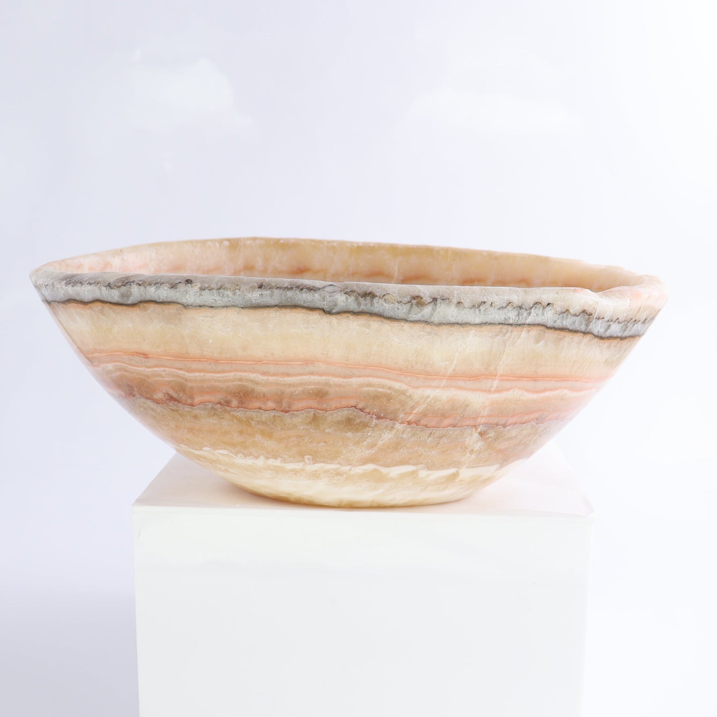 Mexican Onyx/Calcite Bowl - Expert Wholesale and Supplier of Wholesale Crystals & Bulk Gemstones, ["Bowls","Calcite","Mexico","onyx"]