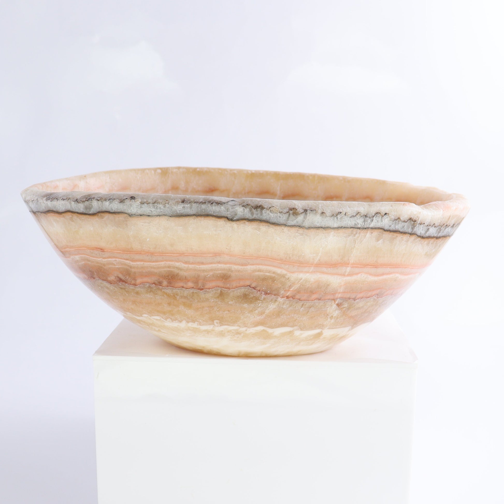 Mexican Onyx/Calcite Bowl - Expert Wholesale and Supplier of Wholesale Crystals & Bulk Gemstones, ["Bowls","Calcite","Mexico","onyx"]