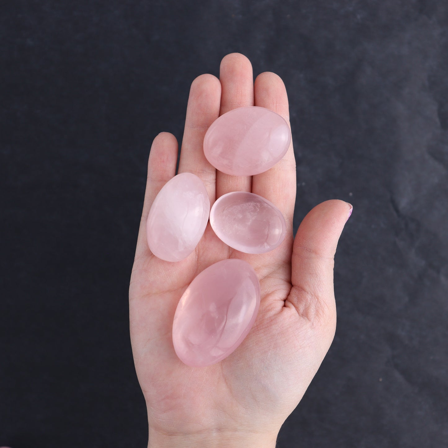 Rose Quartz Palm Stones 1 kg Set - Expert Wholesale and Supplier of Wholesale Crystals & Bulk Gemstones, ["Palm Stones","Rose Quartz"]