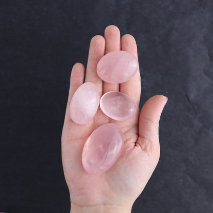 Rose Quartz Palm Stones 1 kg Set - Expert Wholesale and Supplier of Wholesale Crystals & Bulk Gemstones, ["Palm Stones","Rose Quartz"]