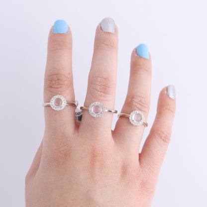 One Rose Quartz Ring - Expert Wholesale and Supplier of Wholesale Crystals & Bulk Gemstones, ["India","Ring","Rose Quartz","sterling silver"]