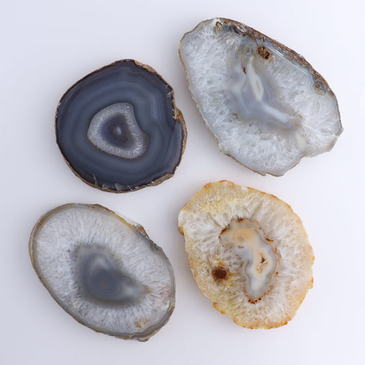 Agate Slices Set of 4 - Expert Wholesale and Supplier of Wholesale Crystals & Bulk Gemstones, ["Agate","Brazil","Slices and Slabs"]