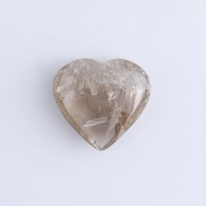 One Smoky Quartz Heart