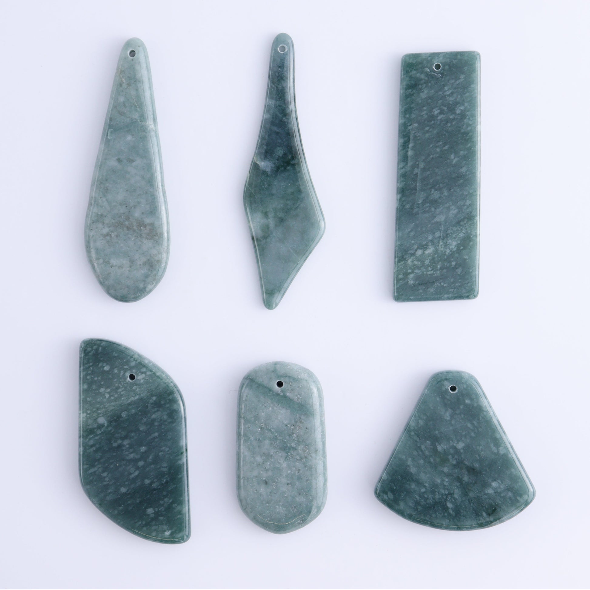 Jadeite Pendants Set of 6 - Expert Wholesale and Supplier of Wholesale Crystals & Bulk Gemstones, ["Guatemala","jadeite","Pendants"]