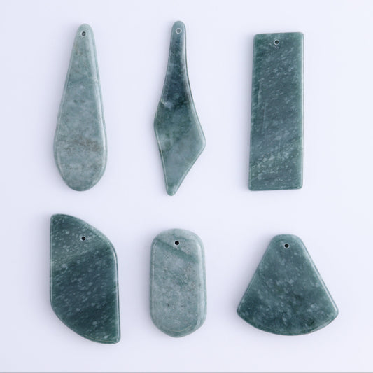Jadeite Pendants Set of 6 - Expert Wholesale and Supplier of Wholesale Crystals & Bulk Gemstones, ["Guatemala","jadeite","Pendants"]
