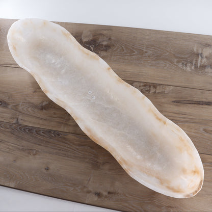 Mexican Onyx/Calcite Canoe Bowl - Expert Wholesale and Supplier of Wholesale Crystals & Bulk Gemstones, ["Bowls","Calcite","canoe","Mexico","onyx"]