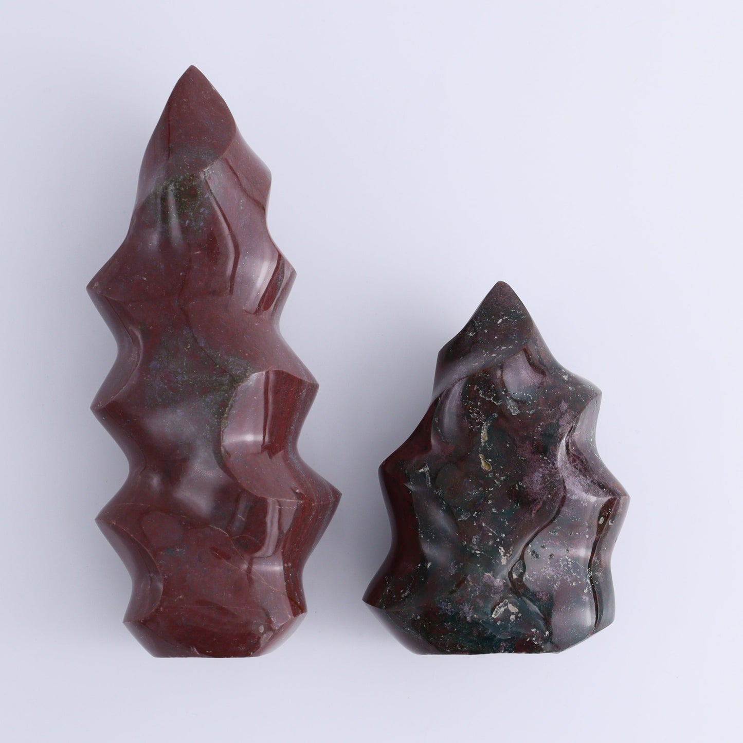 Ocean Jasper Flames Set of 5 - Expert Wholesale and Supplier of Wholesale Crystals & Bulk Gemstones, ["flames","jasper","Madagascar","Ocean Jasper"]