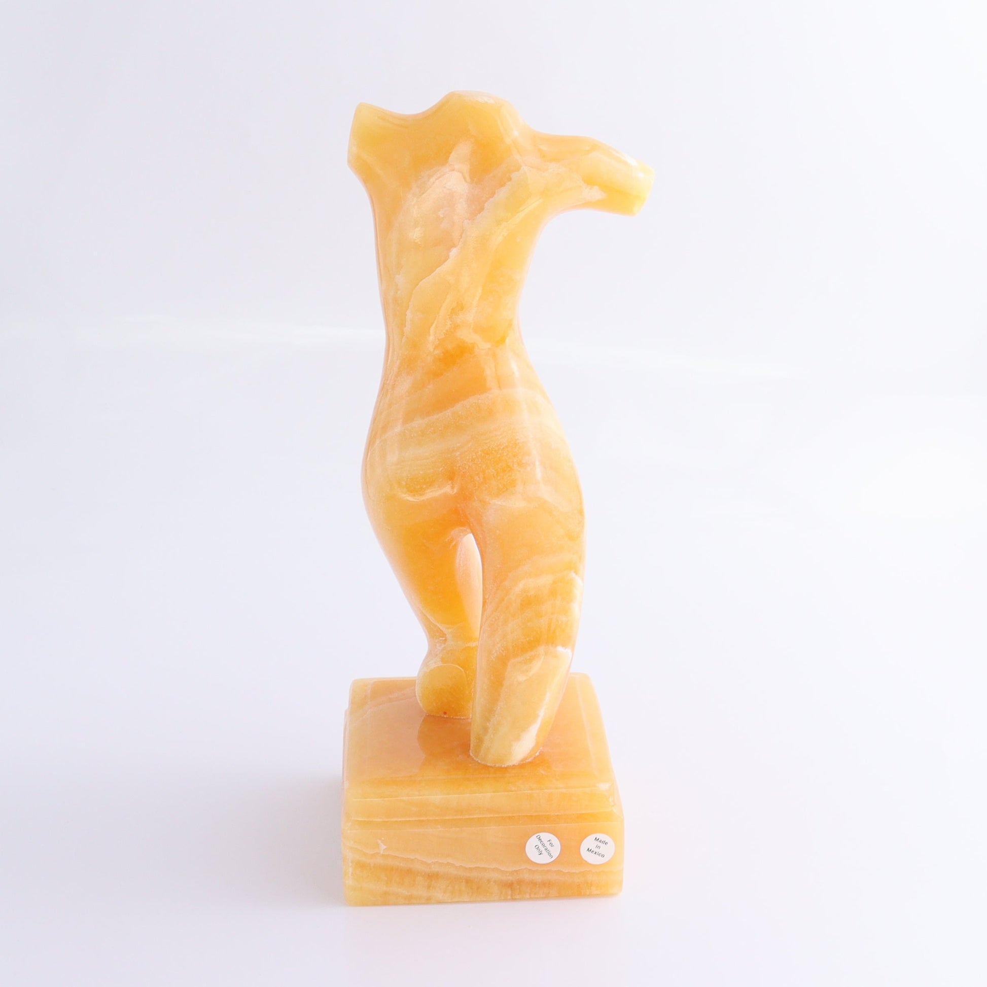 Female Torso Statue Mexican Orange Onyx/Calcite - Expert Wholesale and Supplier of Wholesale Crystals & Bulk Gemstones, ["Bowls","Calcite","Mexico","onyx"]