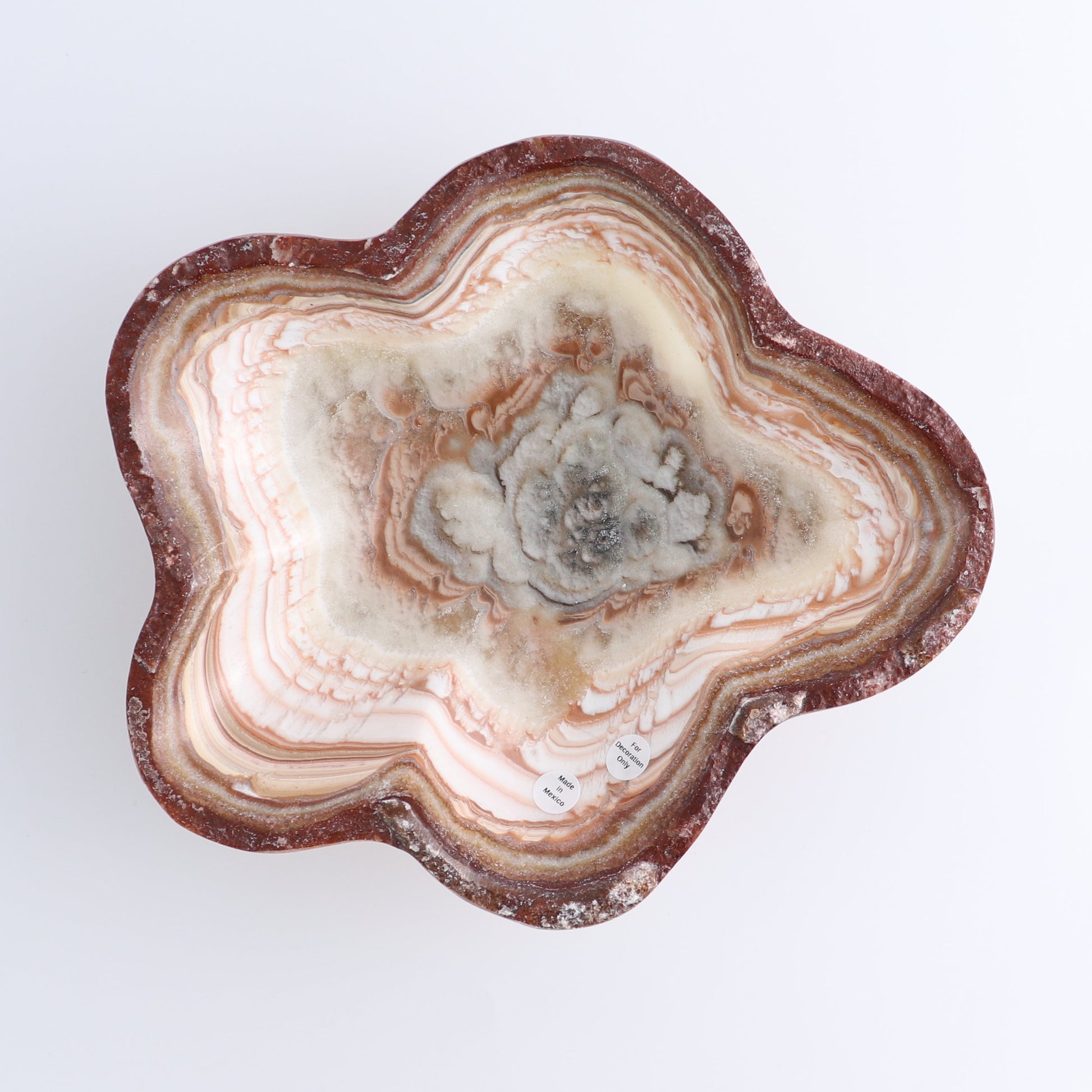 One Bowl Mexican Onyx/Calcite Red & Pink Mix - Expert Wholesale and Supplier of Wholesale Crystals & Bulk Gemstones, ["bowl","Calcite","Catalog Onyx","Decorative Dish","Mexico","onyx"]