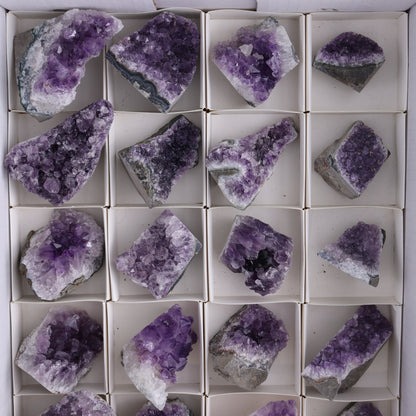 Amethyst Cut Base Set of 24 - Expert Wholesale and Supplier of Wholesale Crystals & Bulk Gemstones, ["Amethyst","Cut Base"]