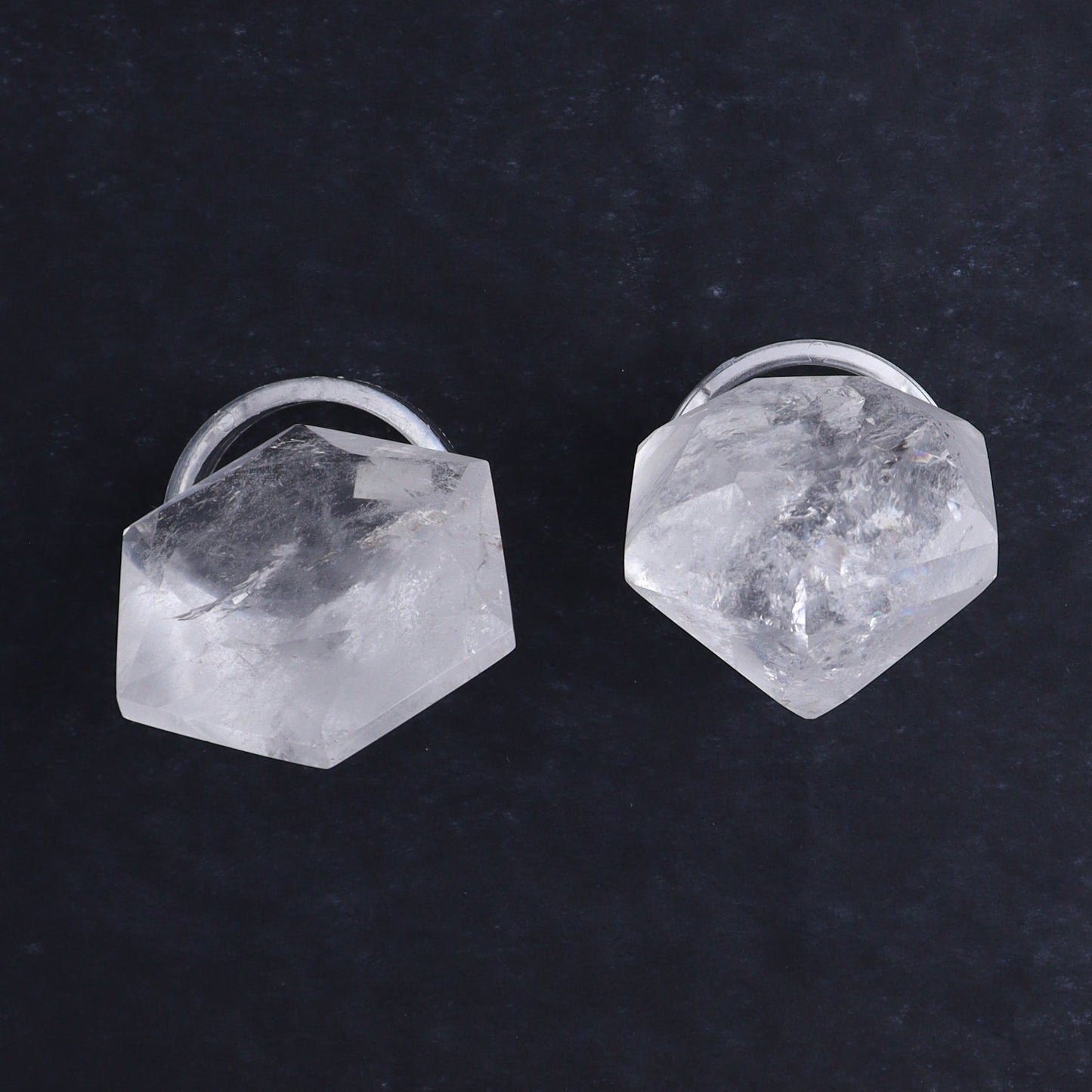 Quartz Diamond Shaped Carvings Set of 5 - Expert Wholesale and Supplier of Wholesale Crystals & Bulk Gemstones, ["Brazil","Clear Quartz","Mixed Carvings","Quartz"]