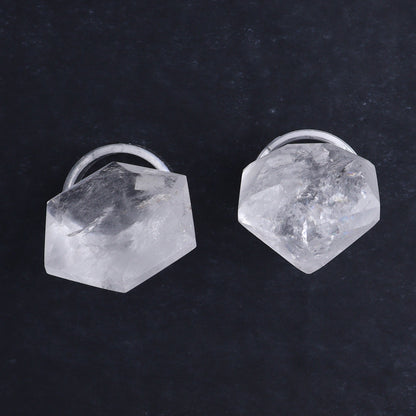 Quartz Diamond Shaped Carvings Set of 5 - Expert Wholesale and Supplier of Wholesale Crystals & Bulk Gemstones, ["Brazil","Clear Quartz","Mixed Carvings","Quartz"]