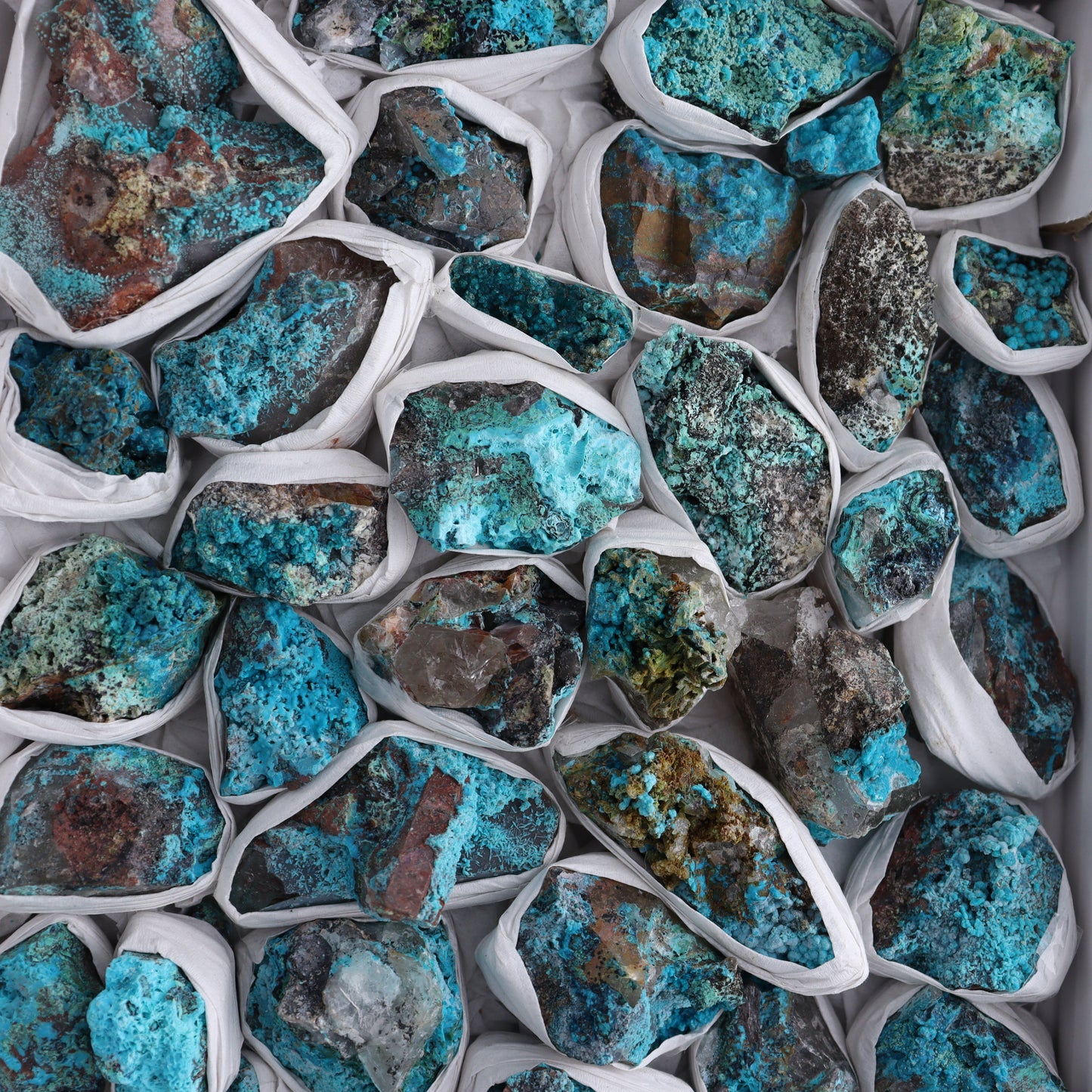 Chrysocolla Roughs Flat - Expert Wholesale and Supplier of Wholesale Crystals & Bulk Gemstones, ["Chrysocolla","Flats","Freeforms","Peru","Rough"]