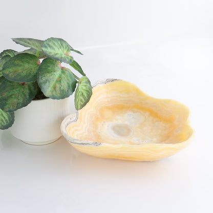 Mexican Onyx/Calcite Bowl 10"