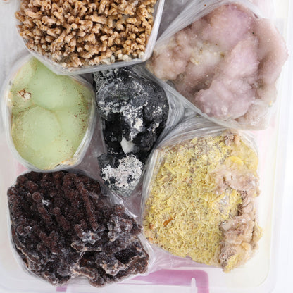 Mixed Minerals Flat from Morocco