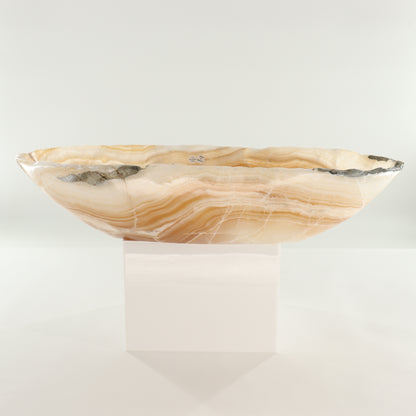 Onyx Canoe Bowl - Expert Wholesale and Supplier of Wholesale Crystals & Bulk Gemstones, ["Bowls","canoe","Mexico","onyx"]