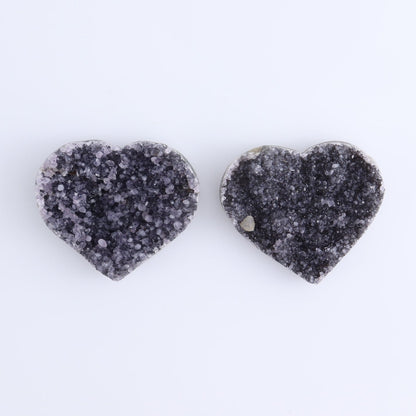 Amethyst Hearts Set of 8