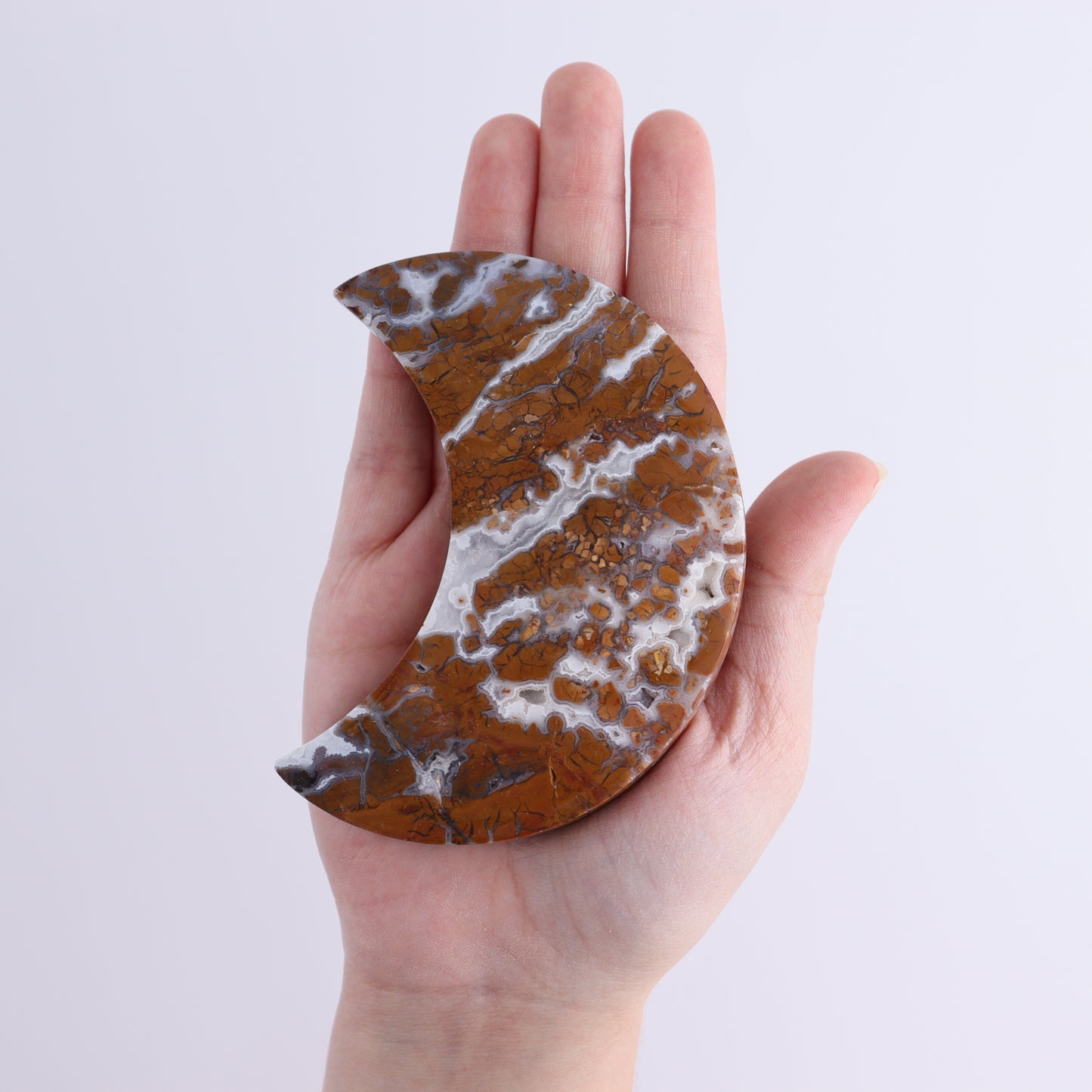 Brecciated Jasper Mixed Carvings Set of 6 - Expert Wholesale and Supplier of Wholesale Crystals & Bulk Gemstones, ["Brecciated Jasper","Freeform","Freeforms","Hearts","Indonesia","Mermaid Tail","moons"]
