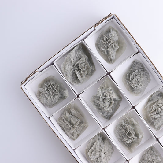 Selenite Clusters Set of 12