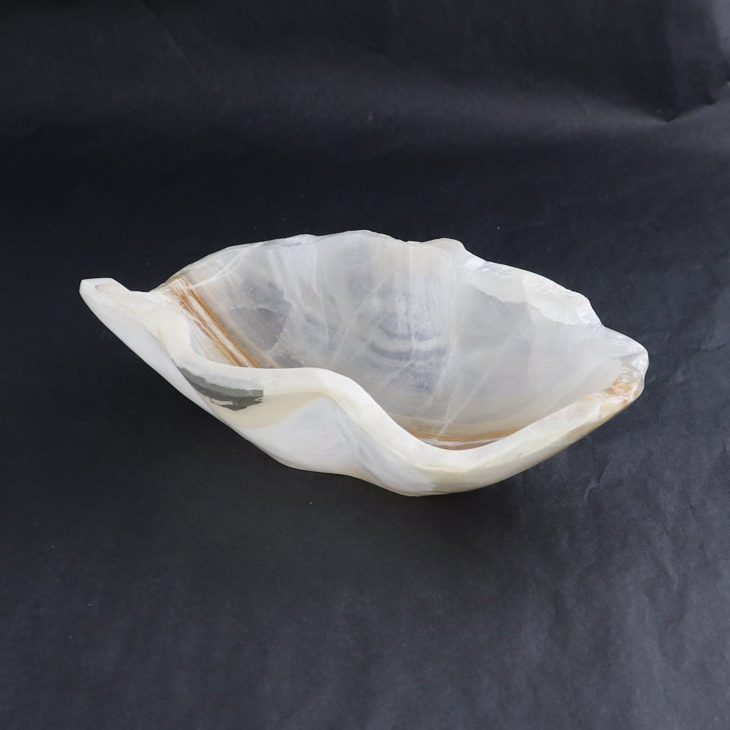 One Bowl Mexican Onyx/Calcite White Honey