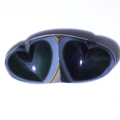 Rainbow Obsidian Heart Pairs Set of 8 - Expert Wholesale and Supplier of Wholesale Crystals & Bulk Gemstones, ["Hearts","Mexico","Rainbow Obsidian"]