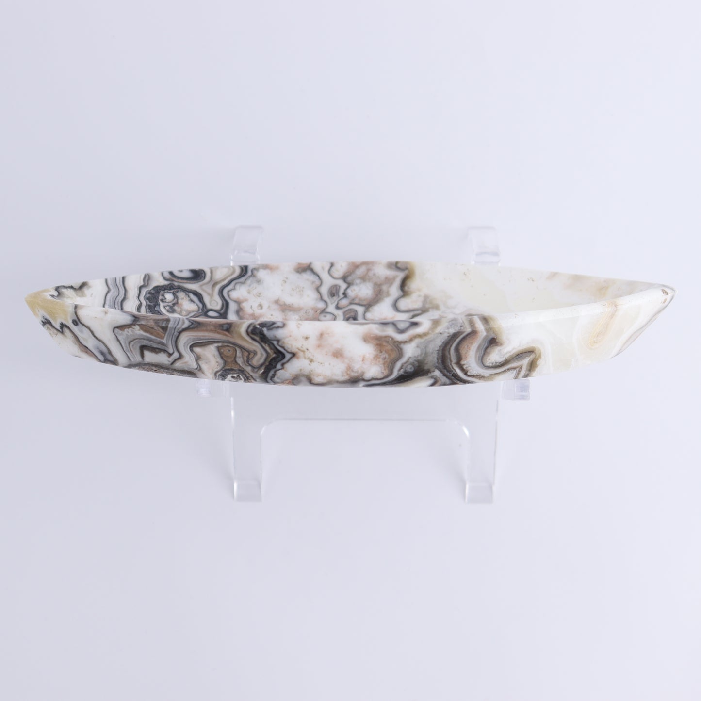 Zebra Onyx Leaf Dish Set of 5 - Expert Wholesale and Supplier of Wholesale Crystals & Bulk Gemstones, ["Decorative Dish","Mexico","onyx"]