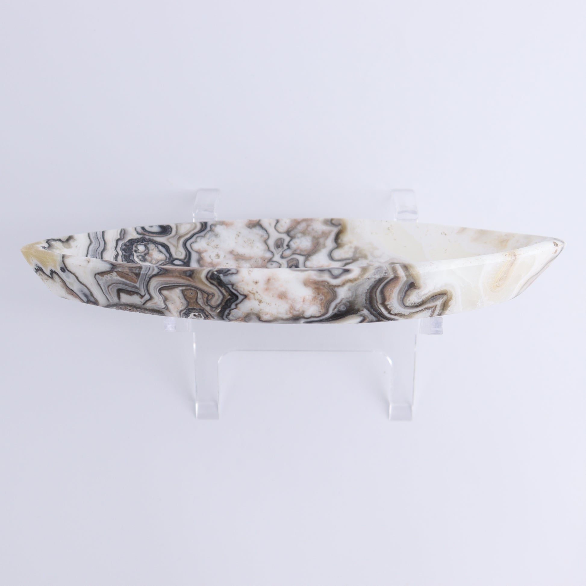 Zebra Onyx Leaf Dish Set of 5 - Expert Wholesale and Supplier of Wholesale Crystals & Bulk Gemstones, ["Decorative Dish","Mexico","onyx"]