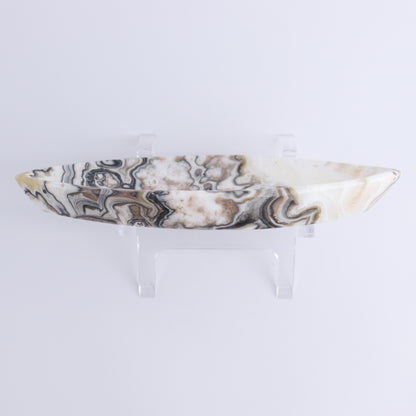 Zebra Onyx Leaf Dish Set of 5 - Expert Wholesale and Supplier of Wholesale Crystals & Bulk Gemstones, ["Decorative Dish","Mexico","onyx"]