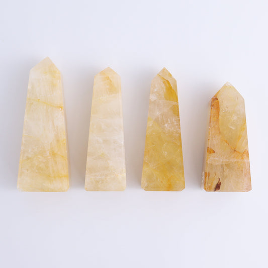 Golden Healer Towers Set of 4 - Expert Wholesale and Supplier of Wholesale Crystals & Bulk Gemstones, ["Brazil","Golden Healer","Towers"]