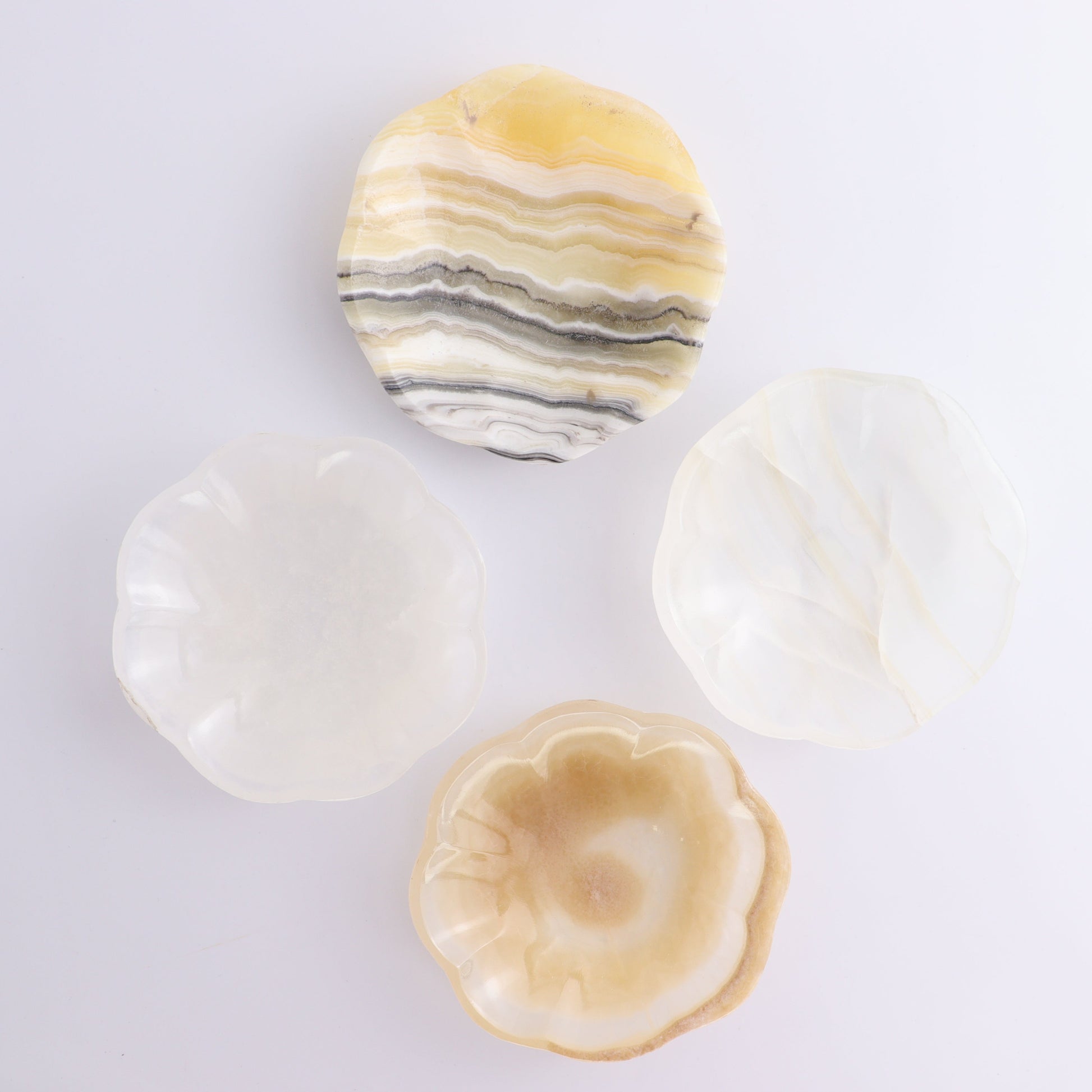 Onyx Margarita Plates Set of 8 - Expert Wholesale and Supplier of Wholesale Crystals & Bulk Gemstones, ["Margarita Plates","Mexico","onyx"]