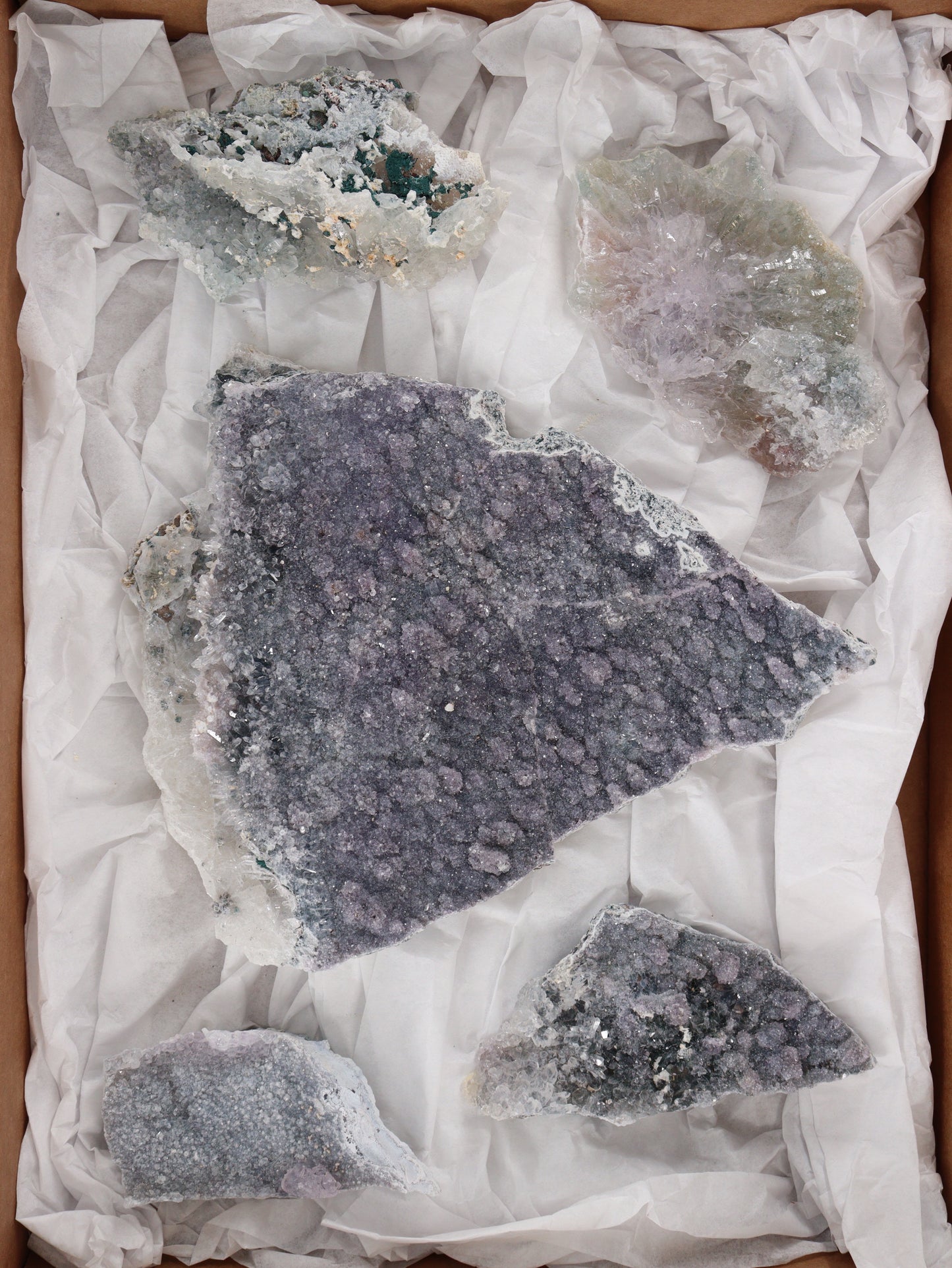 Amethyst Flower Set of 5 - Expert Wholesale and Supplier of Wholesale Crystals & Bulk Gemstones, []