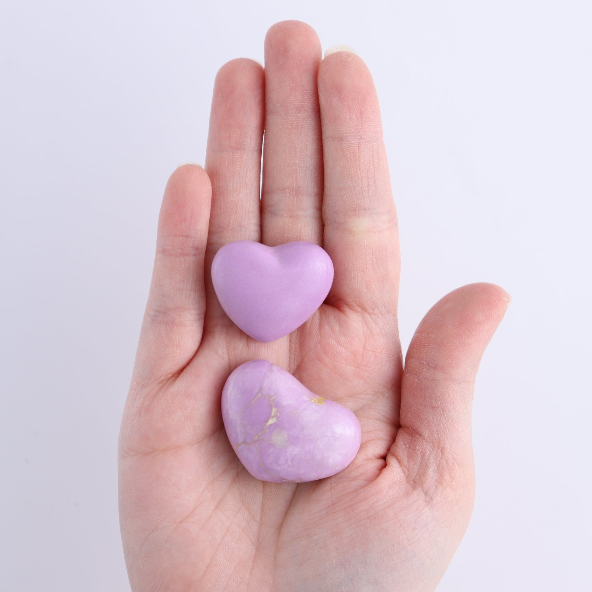Phosphosiderite Hearts Set of 12 - Expert Wholesale and Supplier of Wholesale Crystals & Bulk Gemstones, ["Hearts","Phosphosiderite"]