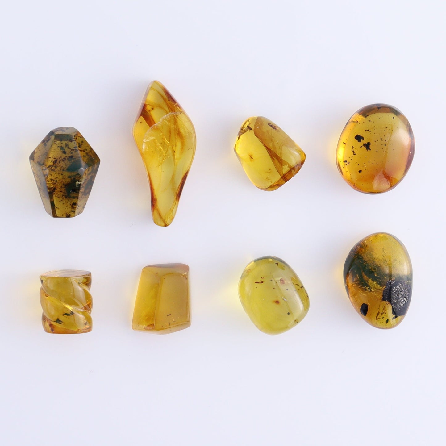 Chiapas Mexico Amber Freeforms Set of 8 - Expert Wholesale and Supplier of Wholesale Crystals & Bulk Gemstones, ["Amber","Chiapas Amber","Freeform","Freeforms","Mexico"]