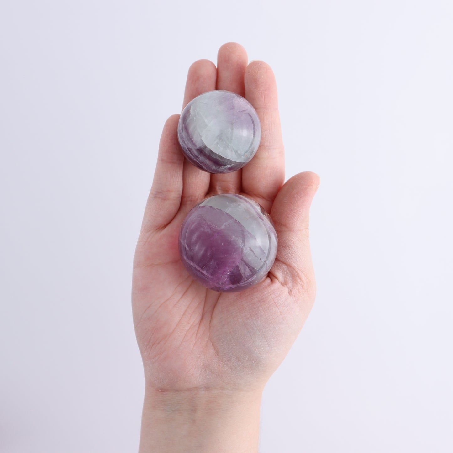 Fluorite Spheres Set of 12 - Expert Wholesale and Supplier of Wholesale Crystals & Bulk Gemstones, ["Fluorite","Mexico","Spheres"]