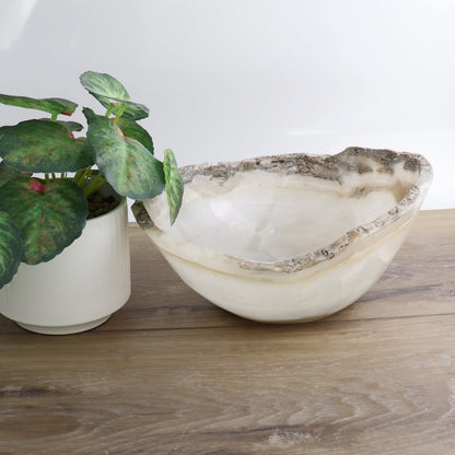 Mexican Onyx/Calcite Bowl 10"