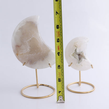 Agate Moons with Stand Set of 6 - Expert Wholesale and Supplier of Wholesale Crystals & Bulk Gemstones, ["Agate","Brazil","moons"]