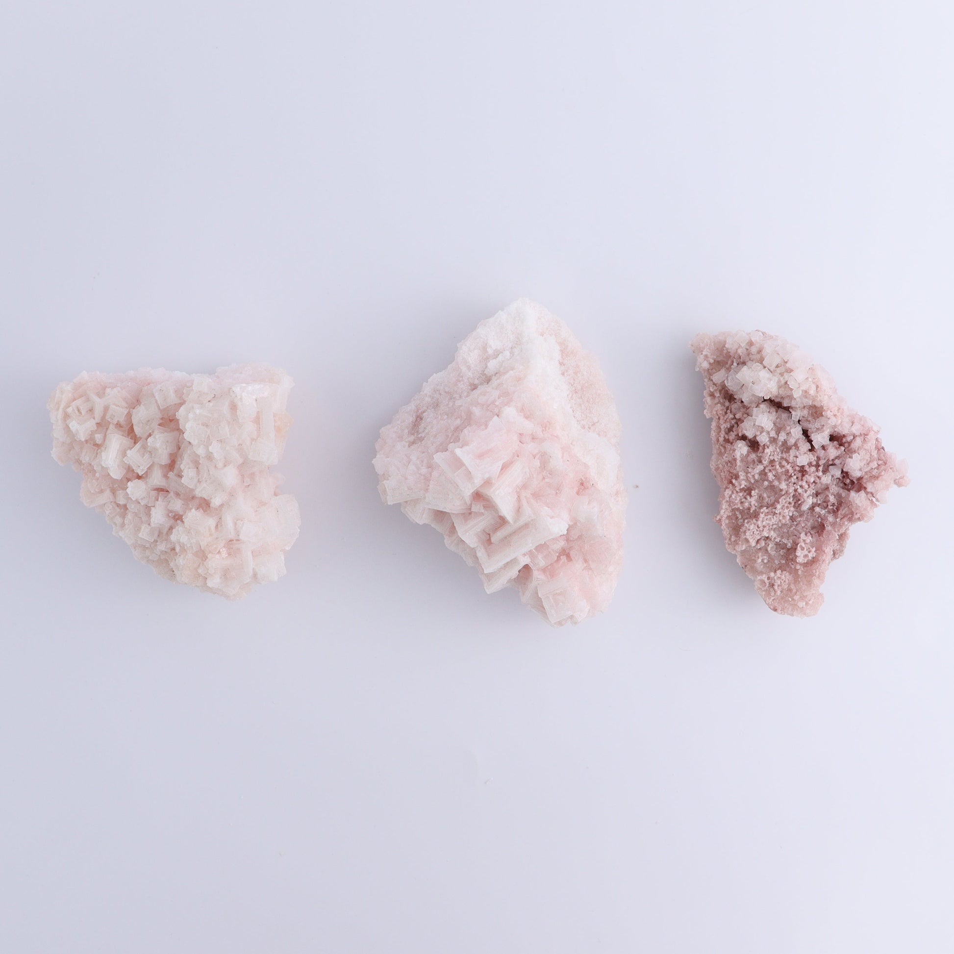Pink Halite Set of 6 - Expert Wholesale and Supplier of Wholesale Crystals & Bulk Gemstones, ["Flats","Halite","Pink Halite","United States"]