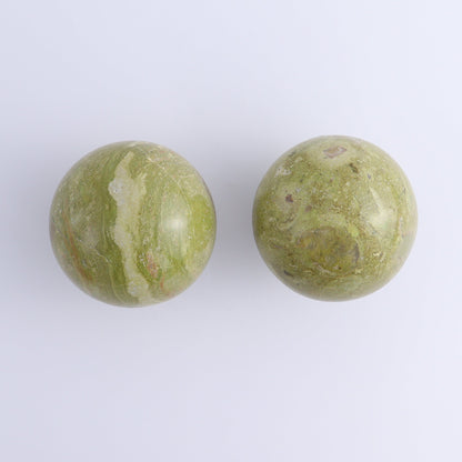 Green Opal Spheres Set of 5 - Expert Wholesale and Supplier of Wholesale Crystals & Bulk Gemstones, ["green opal","Spheres"]