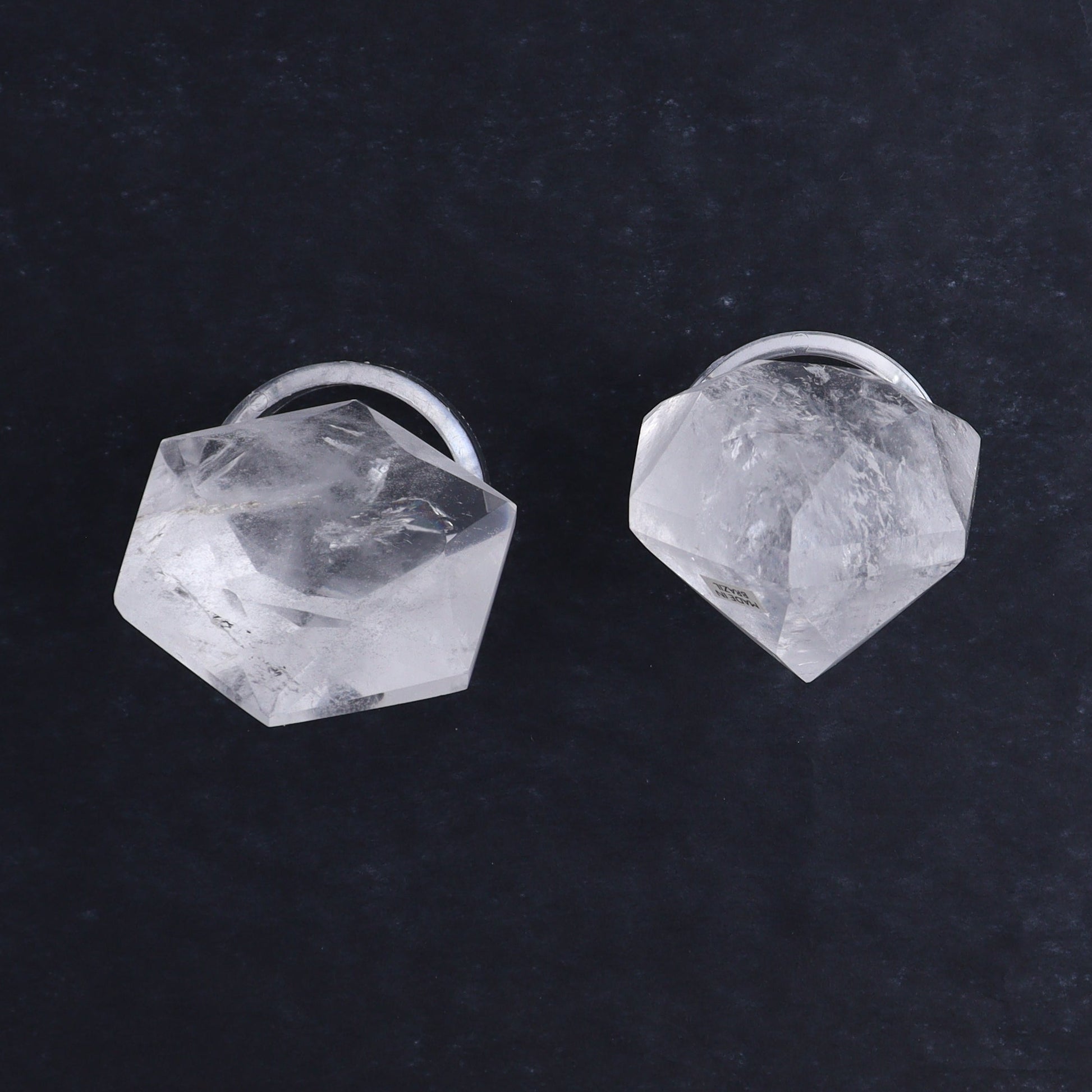Quartz Diamond Shaped Carvings Set of 5 - Expert Wholesale and Supplier of Wholesale Crystals & Bulk Gemstones, ["Brazil","Clear Quartz","Mixed Carvings","Quartz"]