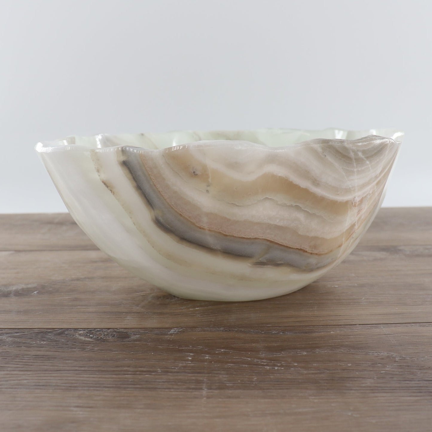 Mexican Onyx/Calcite Bowl 12"