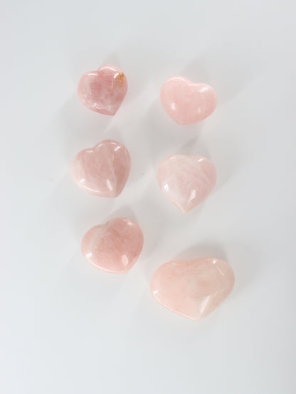 Rose Quartz Hearts Set of 6 - Expert Wholesale and Supplier of Wholesale Crystals & Bulk Gemstones, []
