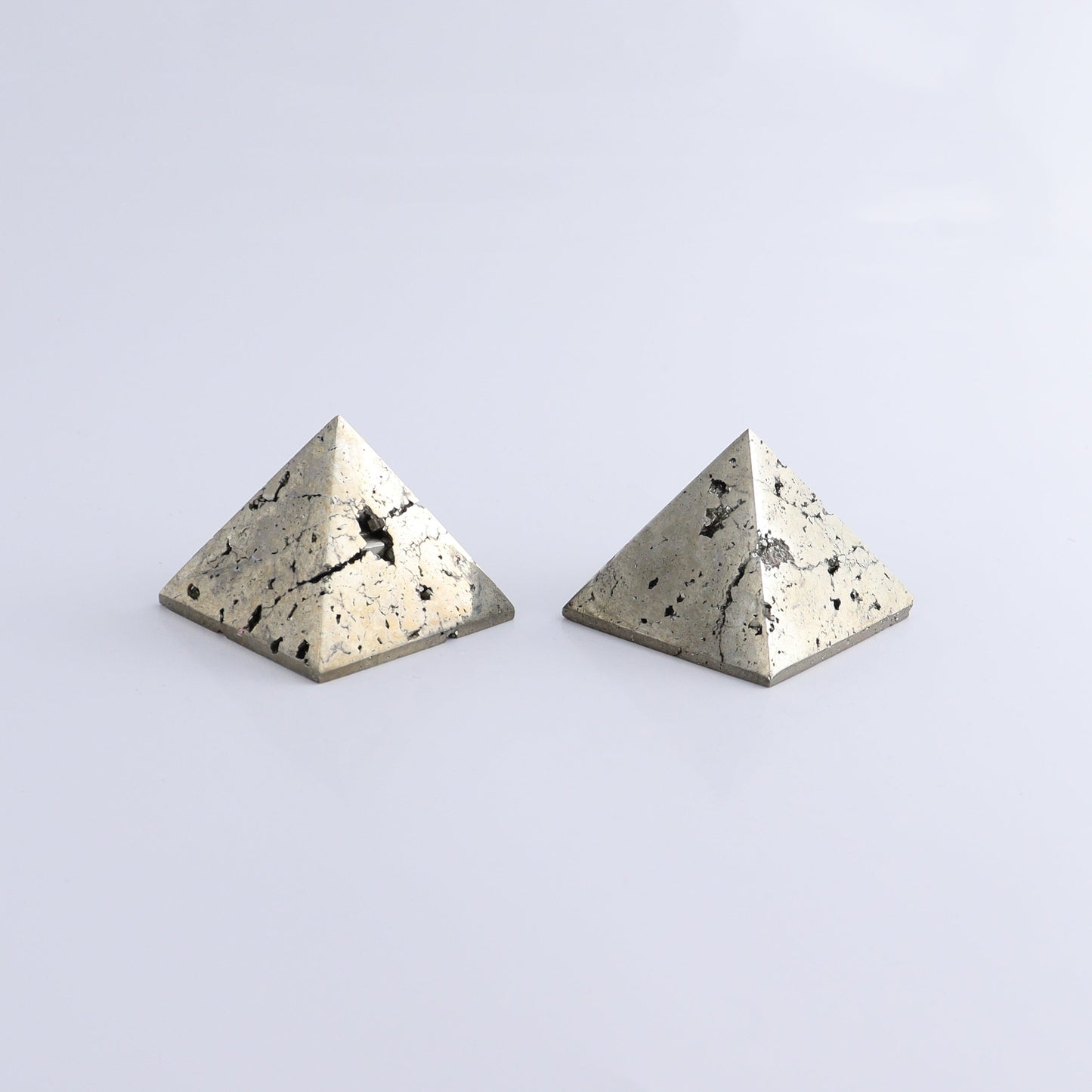 Pyrite Pyramids Set of 4 - Expert Wholesale and Supplier of Wholesale Crystals & Bulk Gemstones, ["Pyramids","Pyrite"]