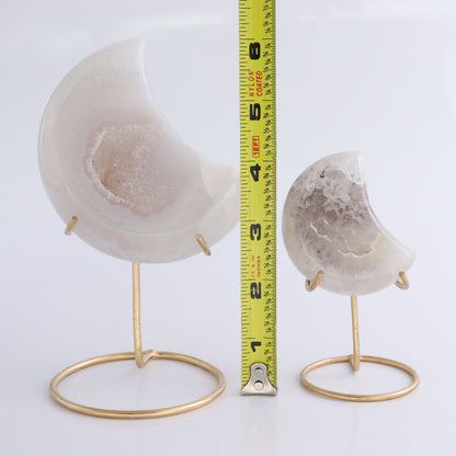 Agate Moons with Stand Set of 5 - Expert Wholesale and Supplier of Wholesale Crystals & Bulk Gemstones, ["Agate","Brazil","moons"]
