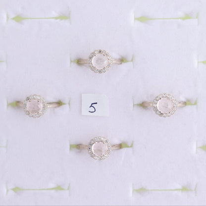 One Rose Quartz Ring - Expert Wholesale and Supplier of Wholesale Crystals & Bulk Gemstones, ["India","Ring","Rose Quartz","sterling silver"]
