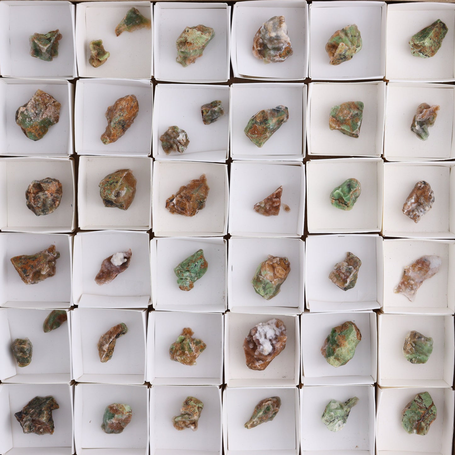 Chrome Chalcedony Flat of 59 - Expert Wholesale and Supplier of Wholesale Crystals & Bulk Gemstones, ["Chalcedony","Chrome Chalcedony"]