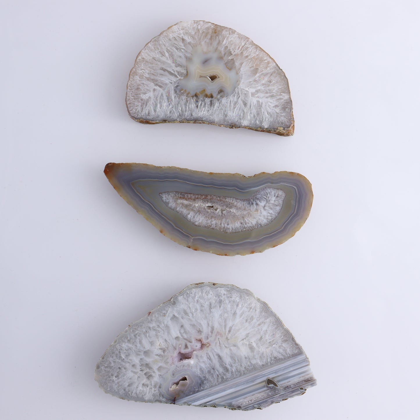 Agate Slices and Slabs Set of 8 - Expert Wholesale and Supplier of Wholesale Crystals & Bulk Gemstones, ["Agate","Brazil","Slices and Slabs"]